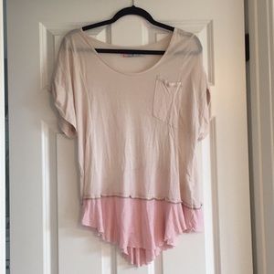 Pink short sleeve shirt